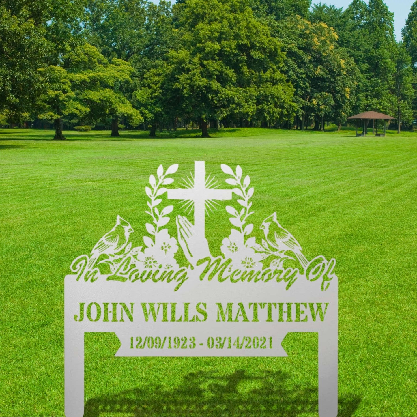 Custom Memorial Metal Stake Sign, In Loving Memory Sign, Remembrance Plaque, Personalized Grave Marker