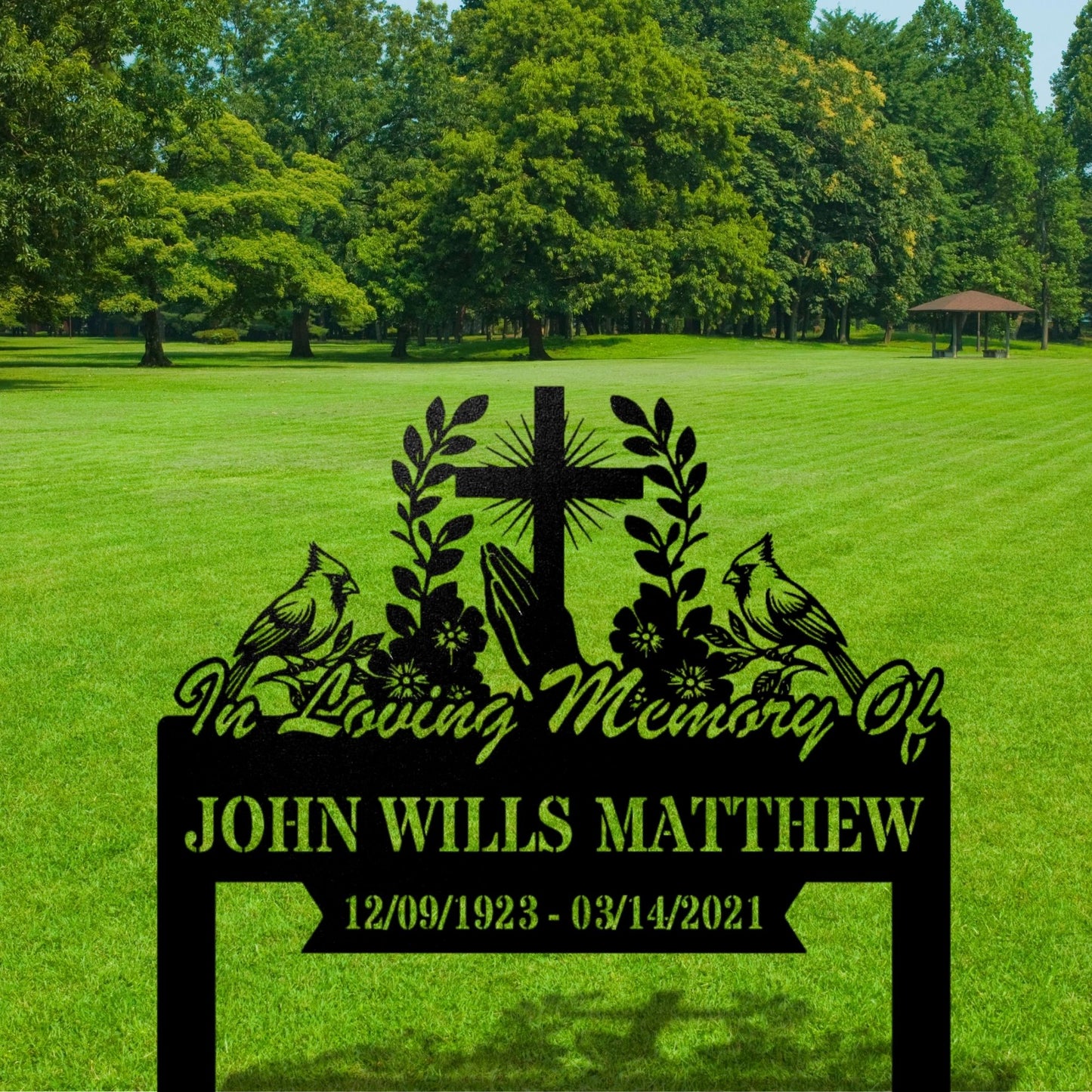 Custom Memorial Metal Stake Sign, In Loving Memory Sign, Remembrance Plaque, Personalized Grave Marker