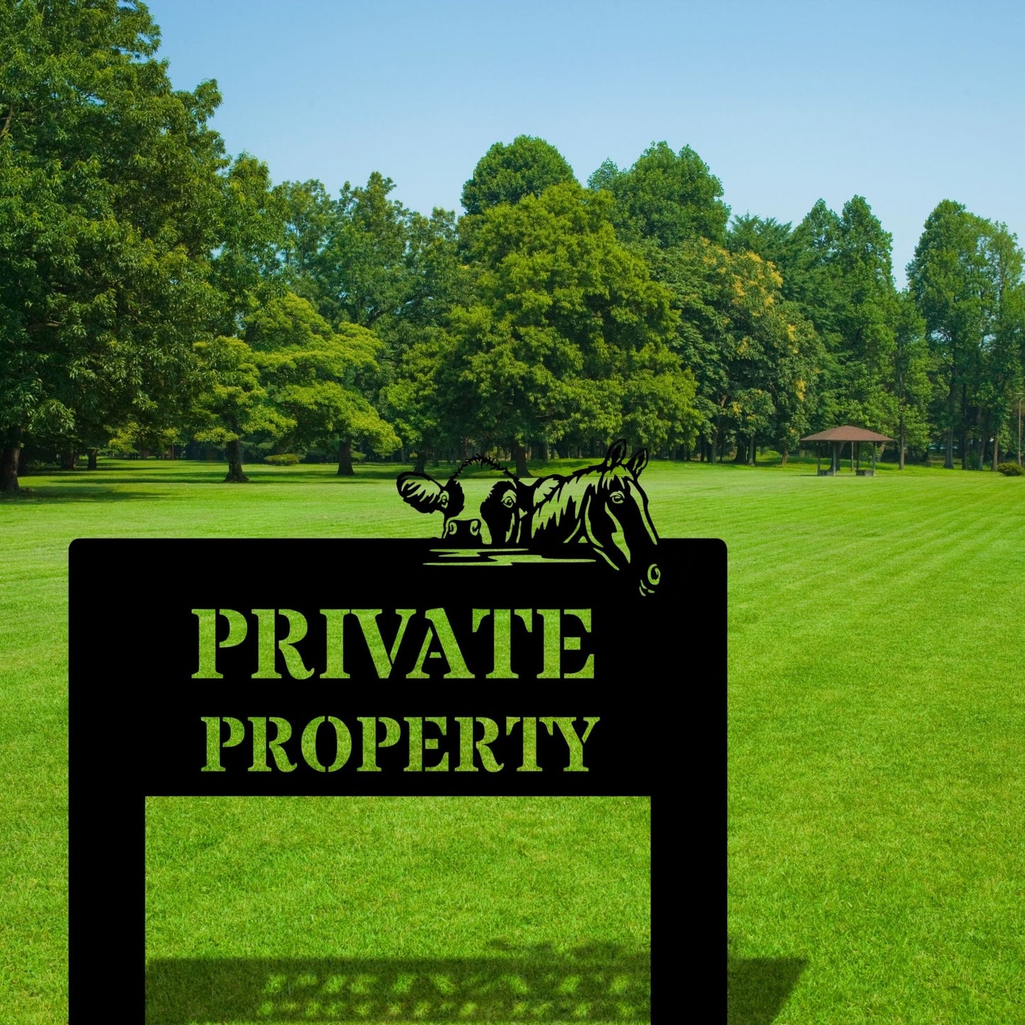 Custom Metal Parking Stake Sign | Personalized Property No Parking Sign | Custom Outdoor Metal Decor | Office Reserved Parking Metal Art