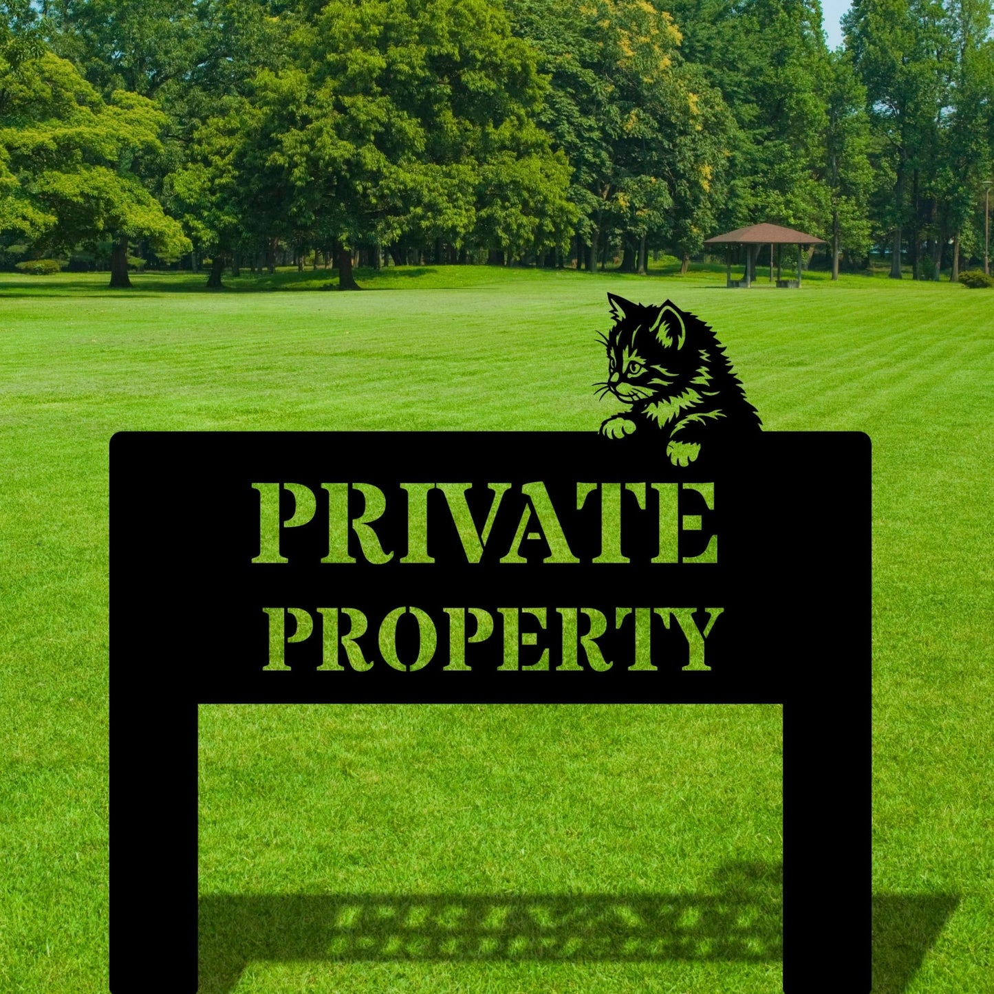 Personalized Metal Parking Sign with Stake | Custom Name Garage Sign | Man Cave Outdoor Metal Decor | Reserved Parking Metal Lawn Stake