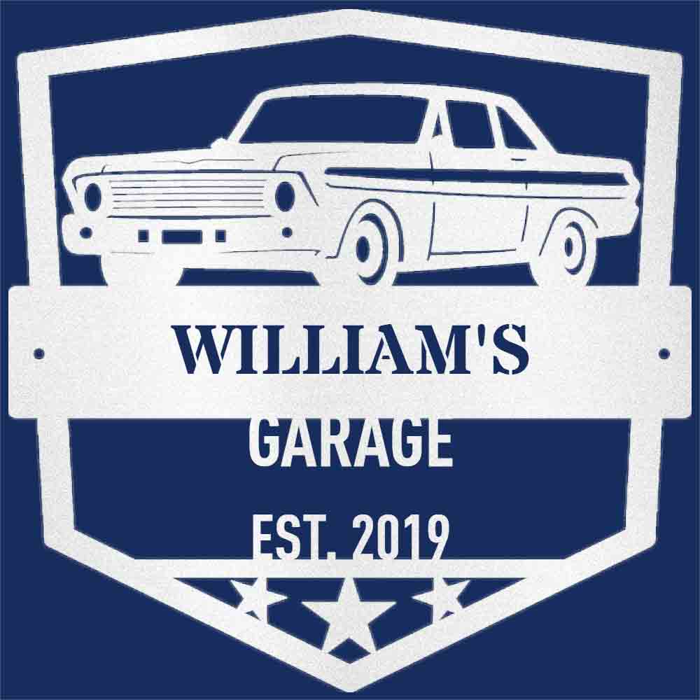 Personalized Garage Metal Sign, Vintage Car Metal Sign, Father's Day Gift, Auto Shop MEtal Sign, Mechanic Gift