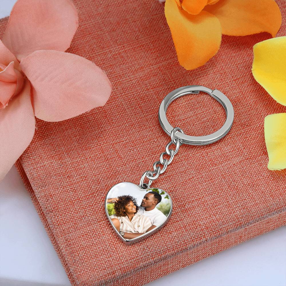 Heart Keychain custom picture