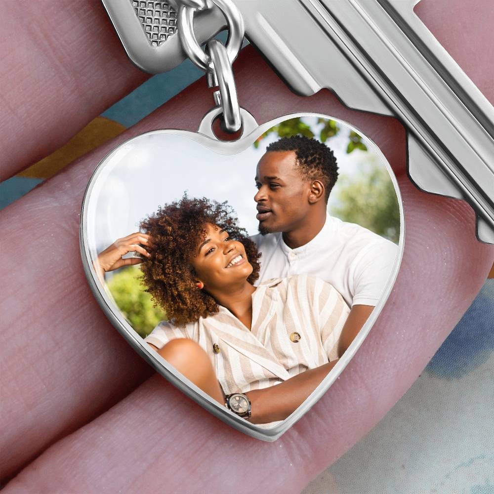 Heart Keychain custom picture