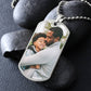Photo Dogtag Necklace for Men, Gift for Husband, Picture Necklace Gift for Boyfriend, Anniversary  or Christmas Gift for Him