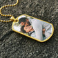 Photo Dogtag Necklace for Men, Gift for Husband, Picture Necklace Gift for Boyfriend, Anniversary  or Christmas Gift for Him