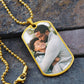 Photo Dogtag Necklace for Men, Gift for Husband, Picture Necklace Gift for Boyfriend, Anniversary  or Christmas Gift for Him