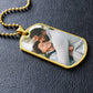 Photo Dogtag Necklace for Men, Gift for Husband, Picture Necklace Gift for Boyfriend, Anniversary  or Christmas Gift for Him