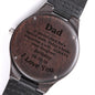 To My Dad Wedding Watch, Customized Dad Watch fro Daughter