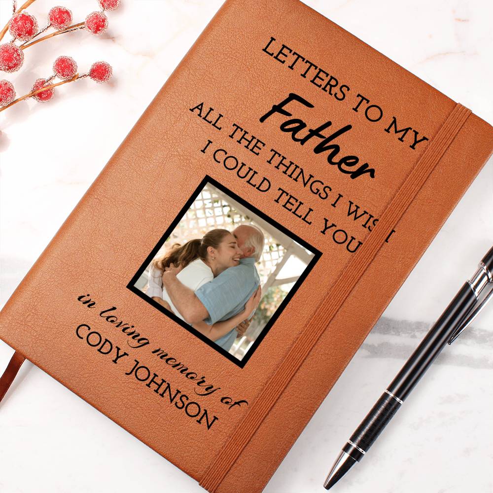 Loss of Father Photo Memorial Gift Journal, Dad Loss Grief Journal, Letters to My Dad in Heaven Sympathy Gift, Loss of Dad Gift