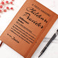 Difference Maker Journal, Childcare Provider Gift, Personalized Colleague Friend Mentor Appreciation Gift, Custom Name Leather Journal