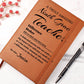 Difference Maker Journal, Ninth Grade Teacher Gift, Personalized Colleague Friend Mentor Appreciation Gift, Custom Name Leather Journal.