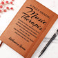 Personalized Music Therapist Journal, Difference Maker Journal, Custom Name Leather Journal, Gift for a Music Therapist, Appreciation Gift, Birthday Gift.