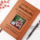 Grandmother Remembrance Photo Leather Journal, Grandma In Heaven Gift, Loss of Grandmother Photo Memorial Journal, Sympathy Gift, Grief Journal Letters