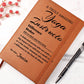 Difference Maker Journal, Yoga Instructor Gift, Personalized Colleague Friend Mentor Appreciation Gift, Custom Name Leather Journal.