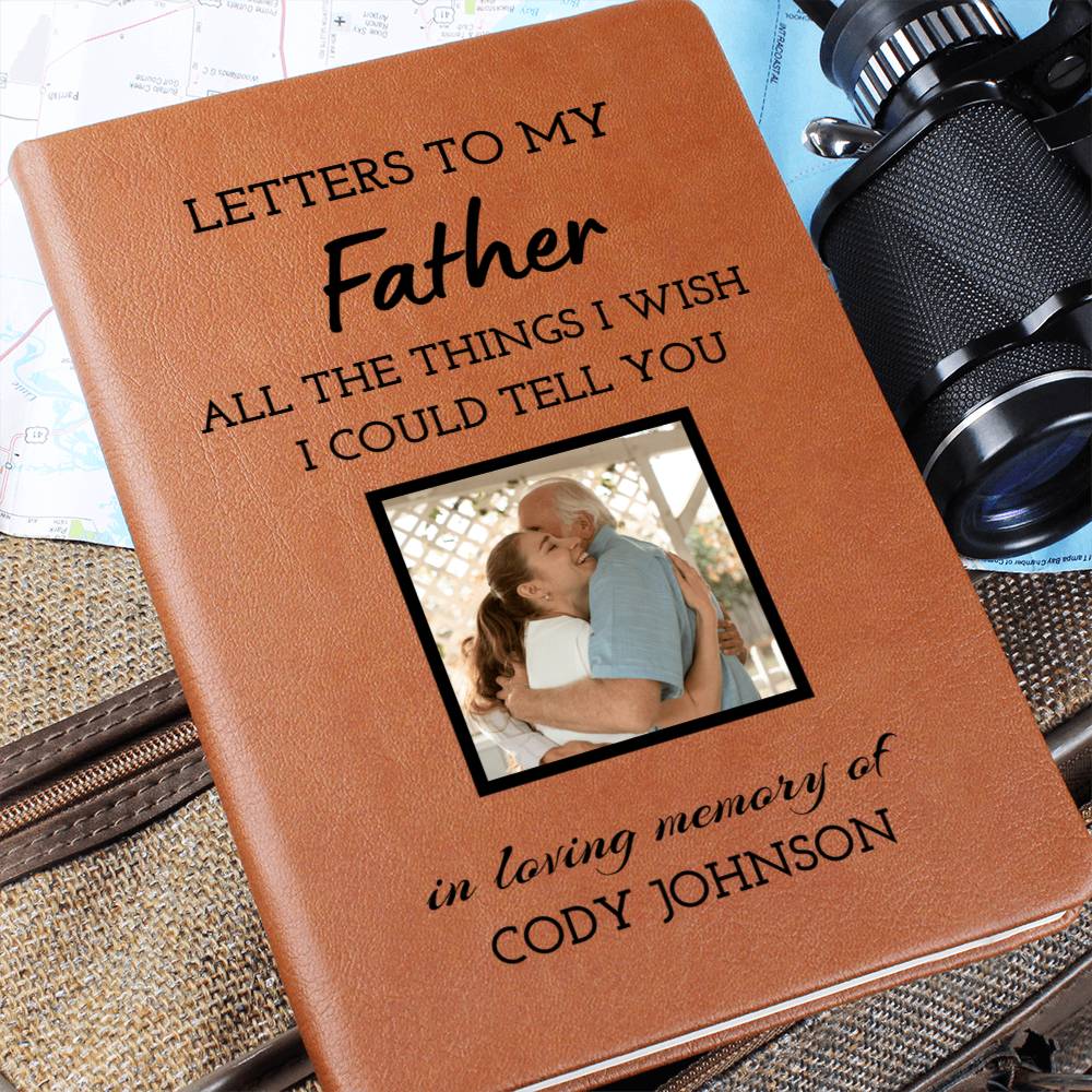 Loss of Father Photo Memorial Gift Journal, Dad Loss Grief Journal, Letters to My Dad in Heaven Sympathy Gift, Loss of Dad Gift