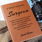 Personalized Surgeon Journal, Difference Maker Journal, Custom Name Leather , Gift For A Surgeon, Appreciation Gift, Birthday Gift