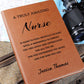Personalized Nurse Journal, Difference Maker Journal, Custom Name Leather Journal, Gift for a Registered Nurse, Appreciation Gift, Birthday Gift