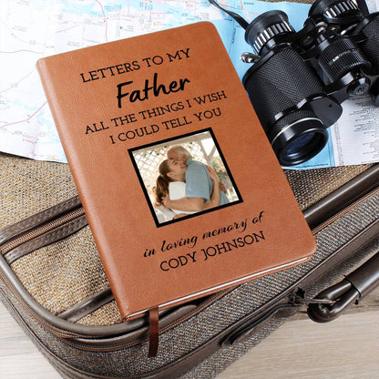 Loss of Father Photo Memorial Gift Journal, Dad Loss Grief Journal, Letters to My Dad in Heaven Sympathy Gift, Loss of Dad Gift