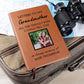 Grandmother Remembrance Photo Leather Journal, Grandma In Heaven Gift, Loss of Grandmother Photo Memorial Journal, Sympathy Gift, Grief Journal Letters