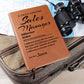 Difference Maker Journal, Sales Manager Gift, Personalized Colleague Friend Mentor Appreciation Gift, Custom Name Leather Journal.