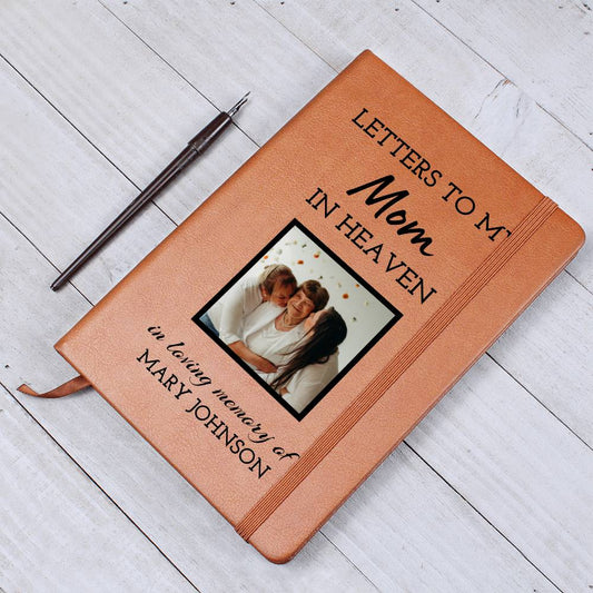 Loss of Mom Photo Memorial Journal, Mother In Heaven Gift, Mom Remembrance Photo Journal, Sympathy Gift, Grief Journal Letters to Mom