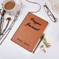 Personalized Prayer Journal, Custom Name Leather Journal, Bible Study Notebook, Gift for Her, Christmas or Birthday Gift for Mom, Religious Gift, Christain Gifts