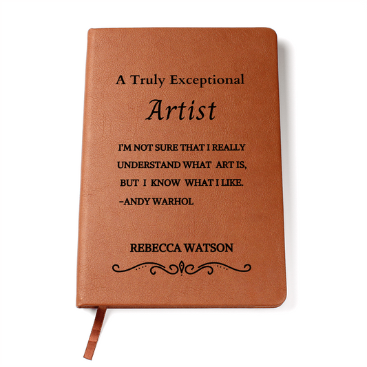 Personalized Artist Journal, Custom Notebook for Artists, Artistic Sketchbook, Unique Gift for Painter, Inspirational Art Gifts