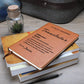 Difference Maker Journal, Translator Gift, Personalized Colleague Friend Mentor Appreciation Gift, Custom Name Leather Journal