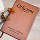 Personalized Officiant Gift, Customized Leather Journal,Wedding Officiant Journal Book, Officiant Thank You Gift,Pastor Gift Notebook