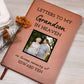 Loss of Grandson Photo Memorial Journal, Grandson In Heaven Gift, Grandson Remembrance Photo  Journal, Sympathy Gift, Grief Journal Letters to Grandson