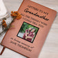 Grandmother Remembrance Photo Leather Journal, Grandma In Heaven Gift, Loss of Grandmother Photo Memorial Journal, Sympathy Gift, Grief Journal Letters