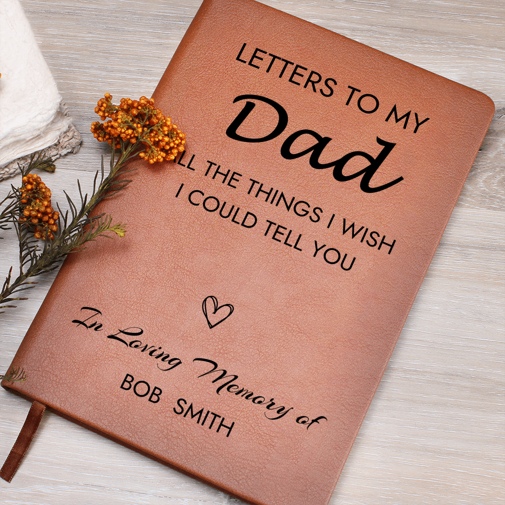 Loss of Dad Memorial Journal, Sympathy Gift, Grief Diary for Father Loss, Keepsake Book, Bereavement Support for Men and Women