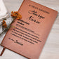 Difference Maker Journal, Charge Nurse Gift, Personalized Colleague Friend Mentor Appreciation Gift, Custom Name Leather Journal