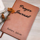 Personalized Prayer Journal, Custom Name Leather Journal, Bible Study Notebook, Gift for Her, Christmas or Birthday Gift for Mom, Religious Gift, Christain Gifts