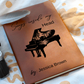 Pianist Gifts For Musicians, Songs Inside My Head Notebook, Musician Notebook, Customized Songwriter Leather Journal, Songwriting Journal