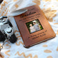 Grandson Remembrance Photo Leather Journal, Grandson In Heaven Gift, Loss of Grandson Photo Memorial Journal, Sympathy Gift, Grief Journal Letters