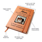 Mom Remembrance Photo Leather Journal, Mother In Heaven Gift, Loss of Mom Photo Memorial Journal, Sympathy Gift, Grief Journal Letters