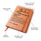 Difference Maker Journal, Sales Manager Gift, Personalized Colleague Friend Mentor Appreciation Gift, Custom Name Leather Journal.