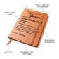 Difference Maker Journal, Yoga Instructor Gift, Personalized Colleague Friend Mentor Appreciation Gift, Custom Name Leather Journal.