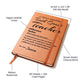 Difference Maker Journal, Tenth Grade Teacher Gift, Personalized Colleague Friend Mentor Appreciation Gift, Custom Name Leather Journal.