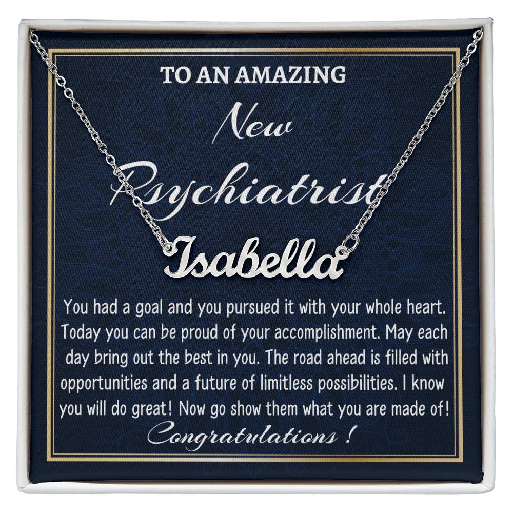 Custom Name Necklace For a New Registered Nurse, New Job Gift, Nurse Graduation Gift, New Nurse Appreciation Gift.