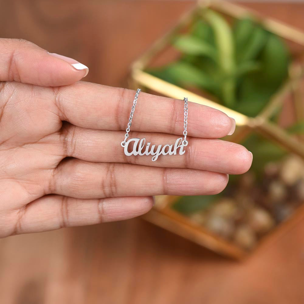 Custom Name Necklace, Psychiatrist Gift, Difference Maker Personalized Name Necklace,  Colleague Friend Mentor Appreciation Gift.