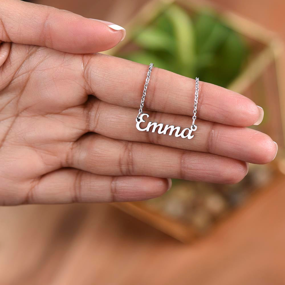 Custom Name Necklace for a New Registered Nurse, New Job Gift, Nurse Graduation Gift, New Nurse Appreciation Gift