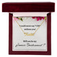 Will You Be My Junior Bridesmaid Custom Name Necklace, Personalized Bridesmaid Proposal Gift, Wedding Gift, Bridesmaid Signature Name Gift