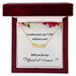 Will You Be My Maid of Honor Custom Name Necklace, Personalized Maid of Honor Proposal Gift, Wedding Gift, Maid of Honor Signature Name Gift
