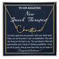 New Job Gift Signature Style Name Necklace Gift, To A New Speech Therapist  Name Necklace, Speech Therapist  Graduation Gift, New Speech Therapist  Appreciation Gift