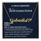 Difference Maker Name Heart Necklace, Veterinarian Gift, Personalized Colleague Friend Mentor Appreciation Gift, Custom Name Necklace.