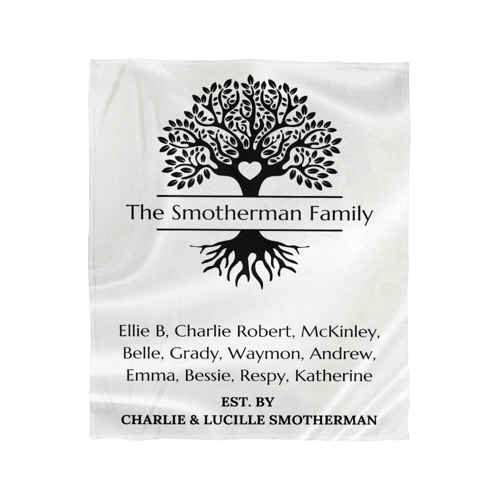 Family Tree Mink Blanket