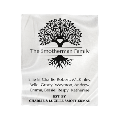 Family Tree Mink Blanket