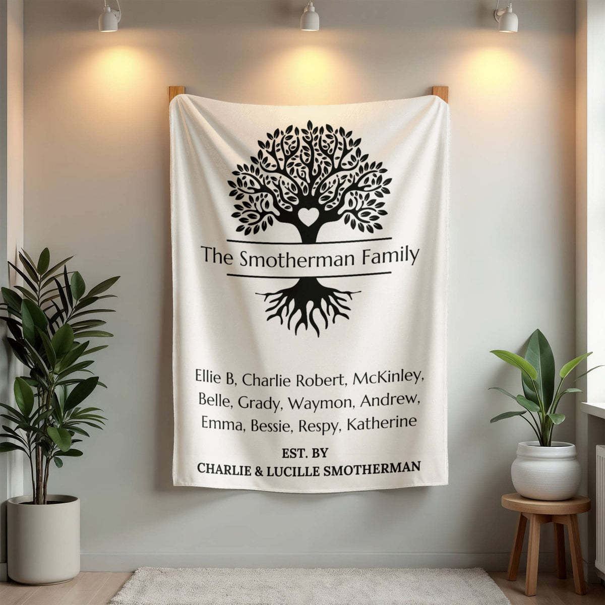 Family Tree Mink Blanket